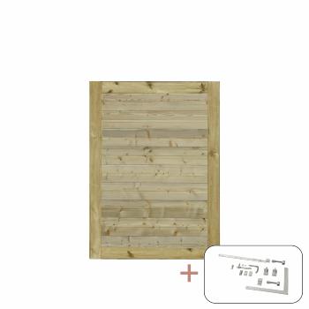 PLUS Plank Enkeltlåge inkl. beslag - 100×125 cm